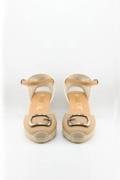 Maypol Espadrille Wedge Sandal with Buckle